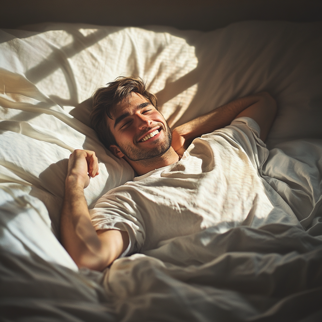 Person getting morning sunlight exposure